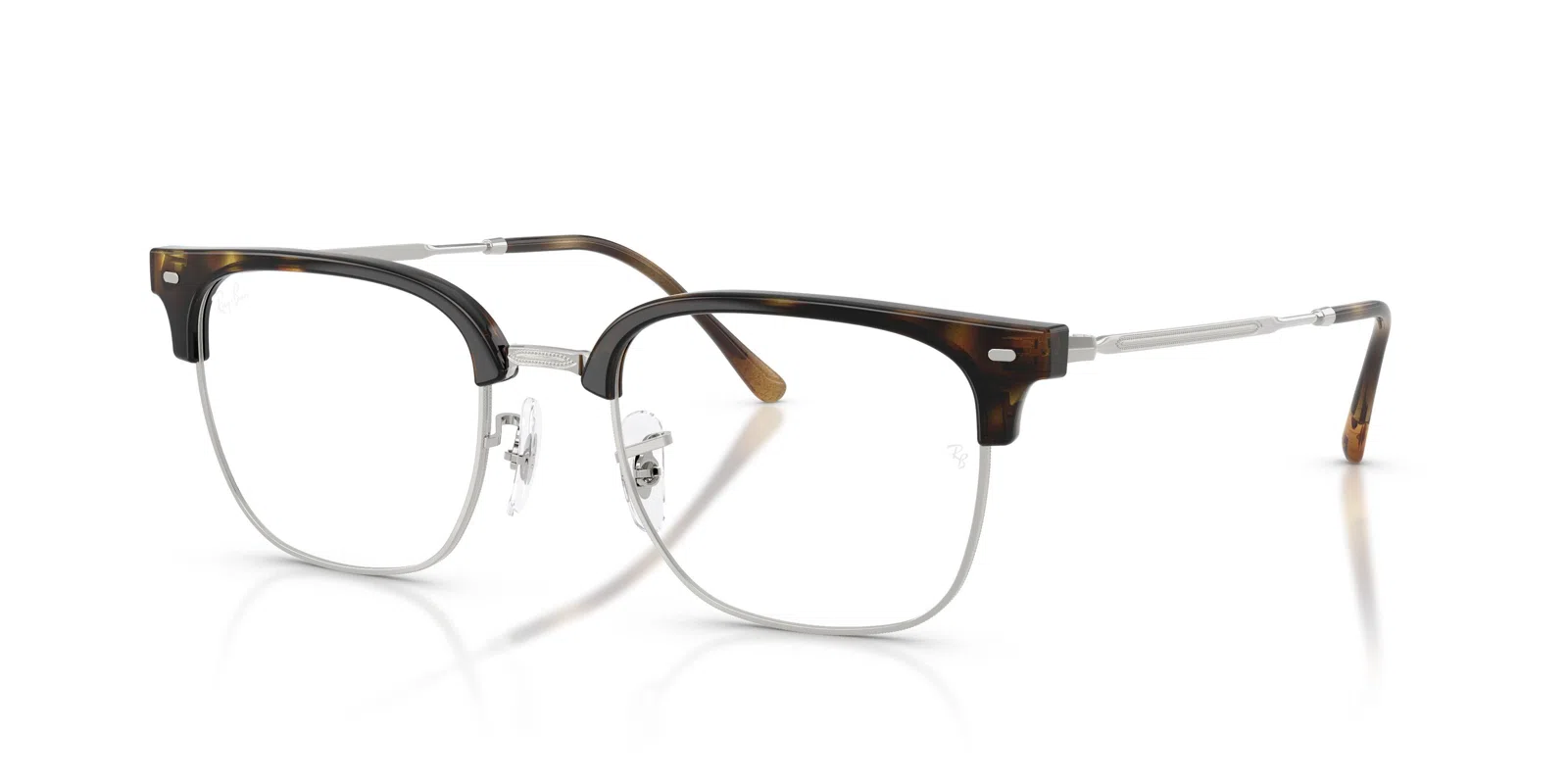 Ray-Ban New Clubmaster 7216 Eyeglasses - Blue On Gunmetal - view 100